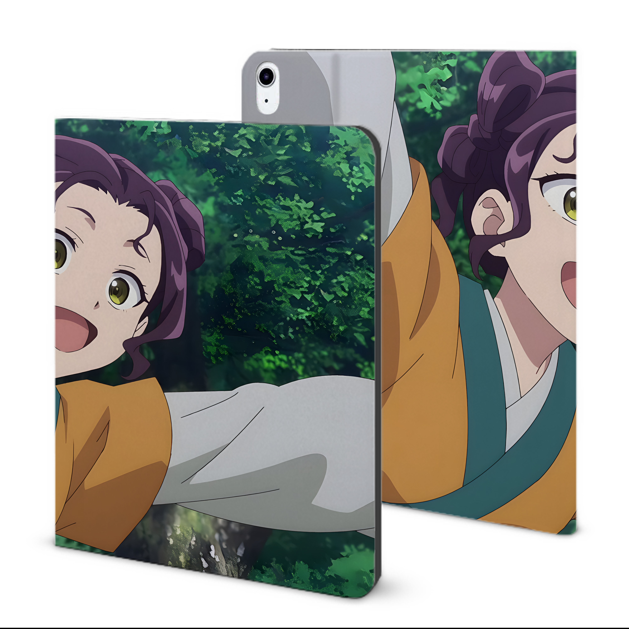 （画像用） 薬屋のひとりごと The Apothecary Diaries IPad ケース ブック型 PUレザー TPU 耐衝撃 軽量 薄型 ペン収納なし 全面保護 IPad 各モデル対応